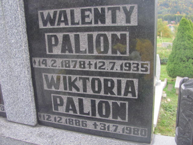 Walenty Palion 1878 Wisła - Grobonet - Wyszukiwarka osób pochowanych