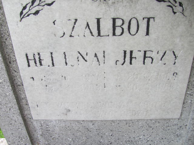 Jerzy Szalbot 1908 Wisła - Grobonet - Wyszukiwarka osób pochowanych