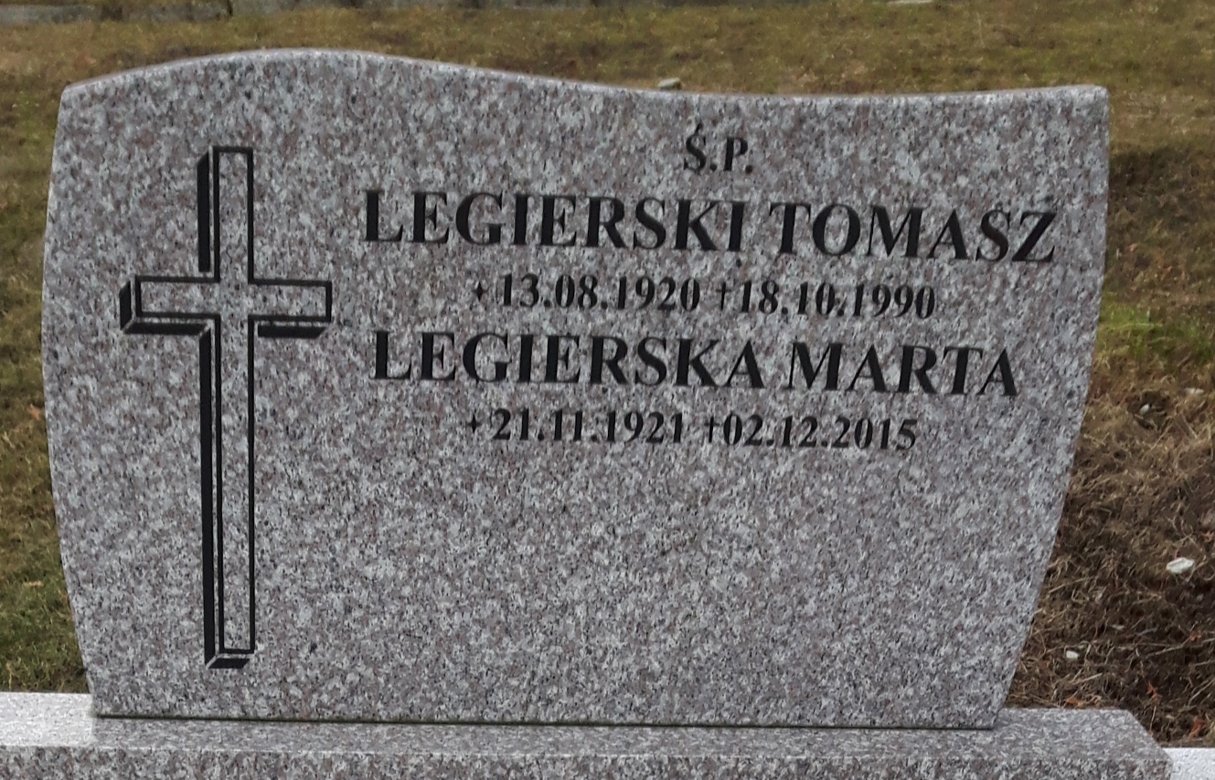 Marta Legierska 1921 Wisła - Grobonet - Wyszukiwarka osób pochowanych